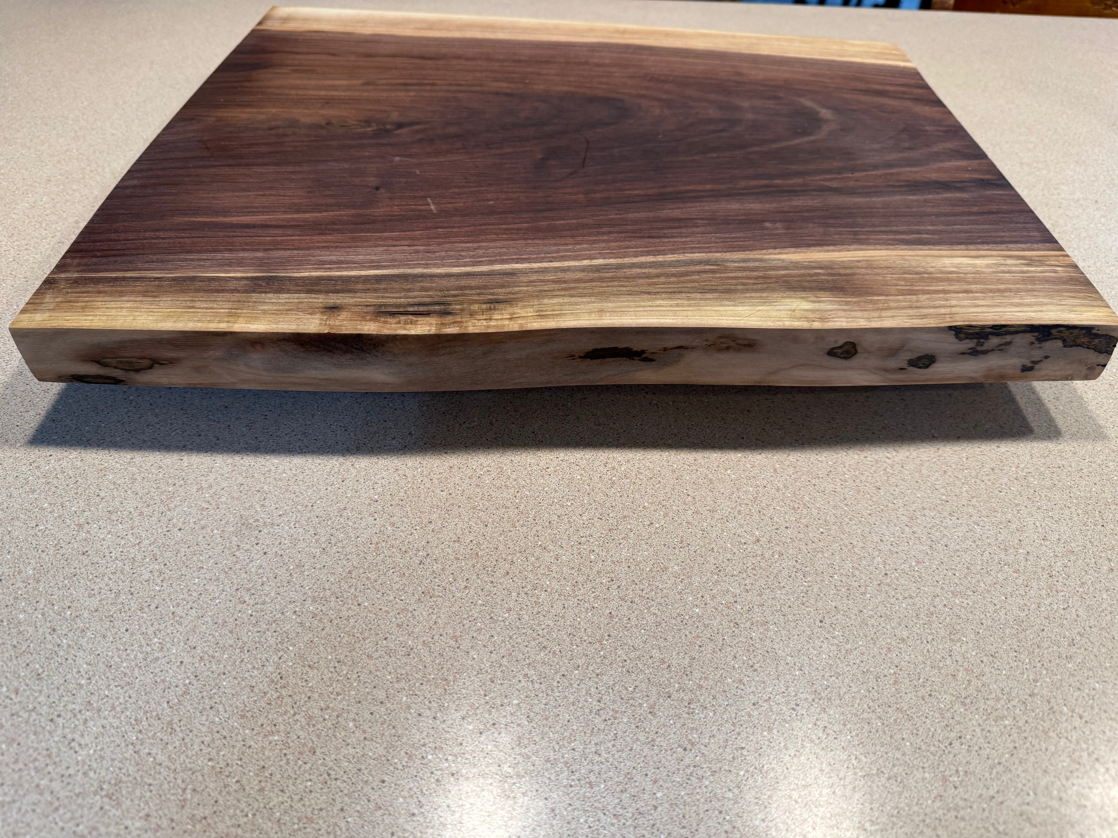 Live-edged Black Walnut Cutting Board 19 inch