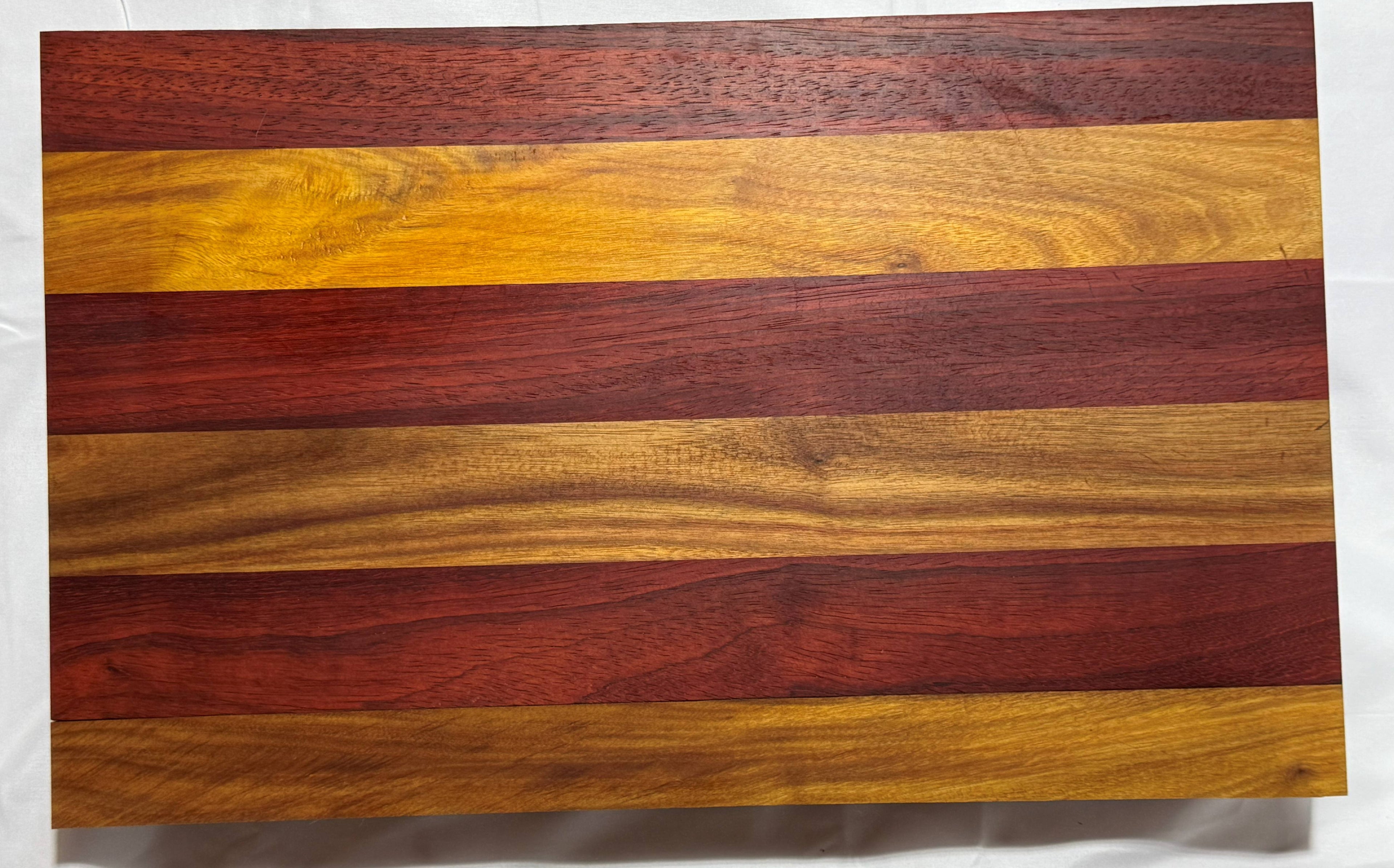 The Sun-Kissed Artisan | Canarywood &amp; Padauk Striped Board